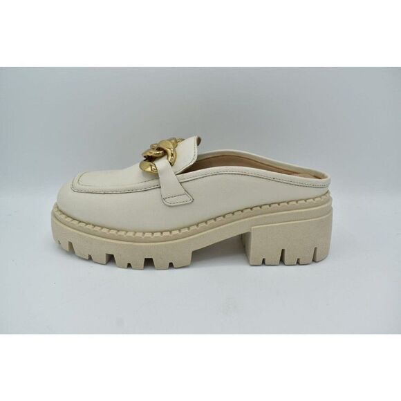 Free People Womens Size EU 41 US 11 Lyra Link Bone Leather Slip On Mule Shoes - Picture 5 of 11